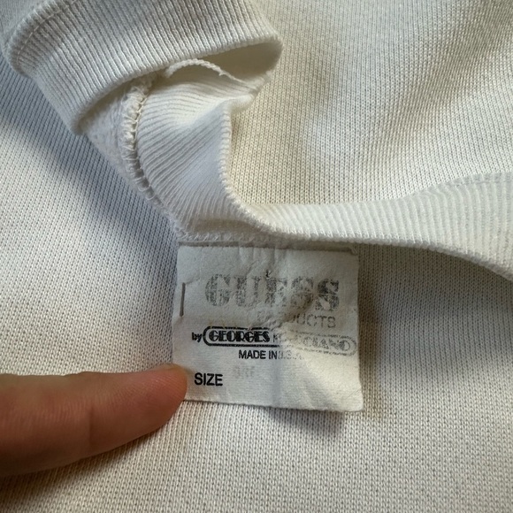 Vintage Guess Products Spellout Crewneck Medium - Picture 3 of 5